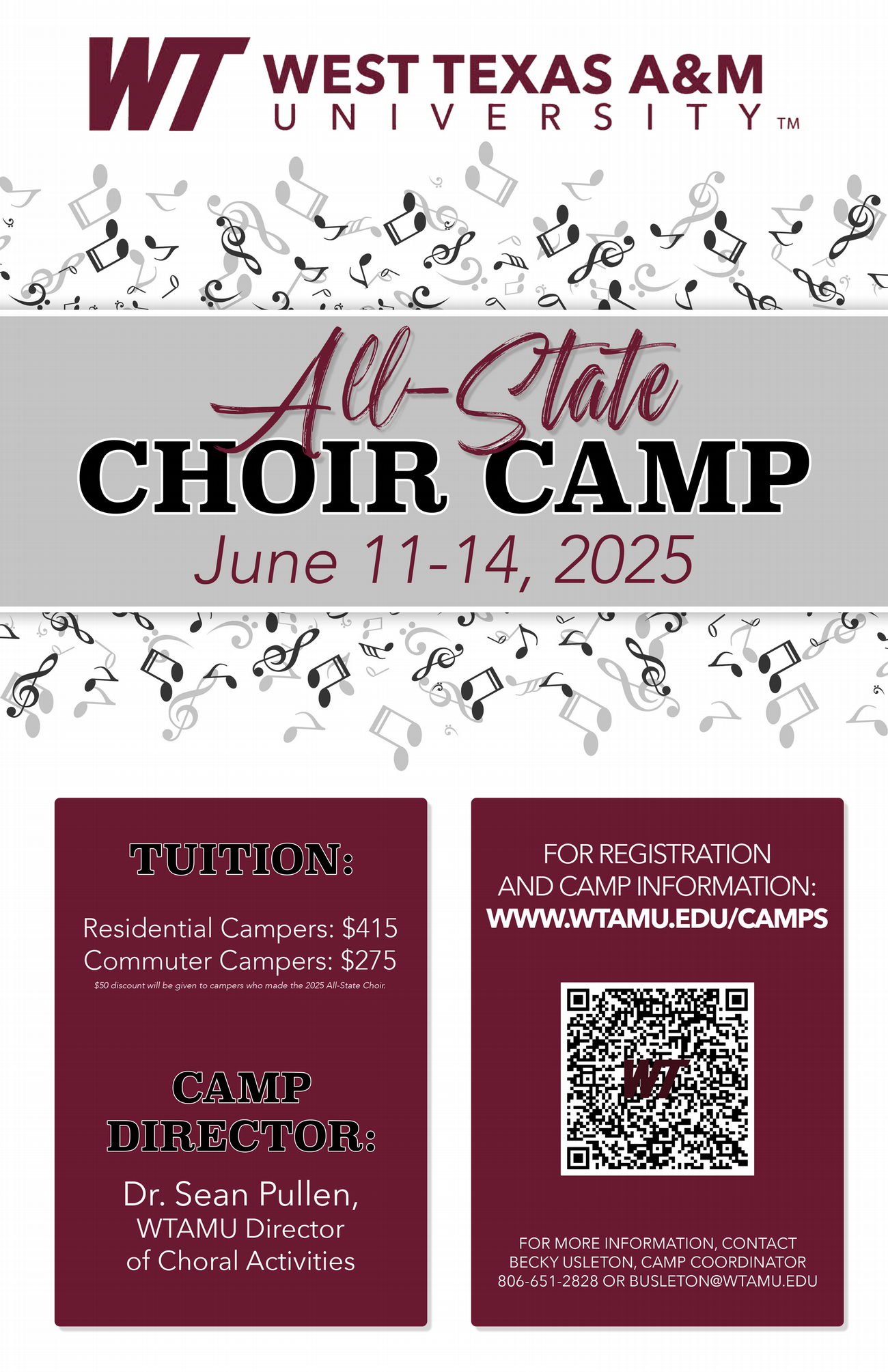 2025 Choir Camp Poster